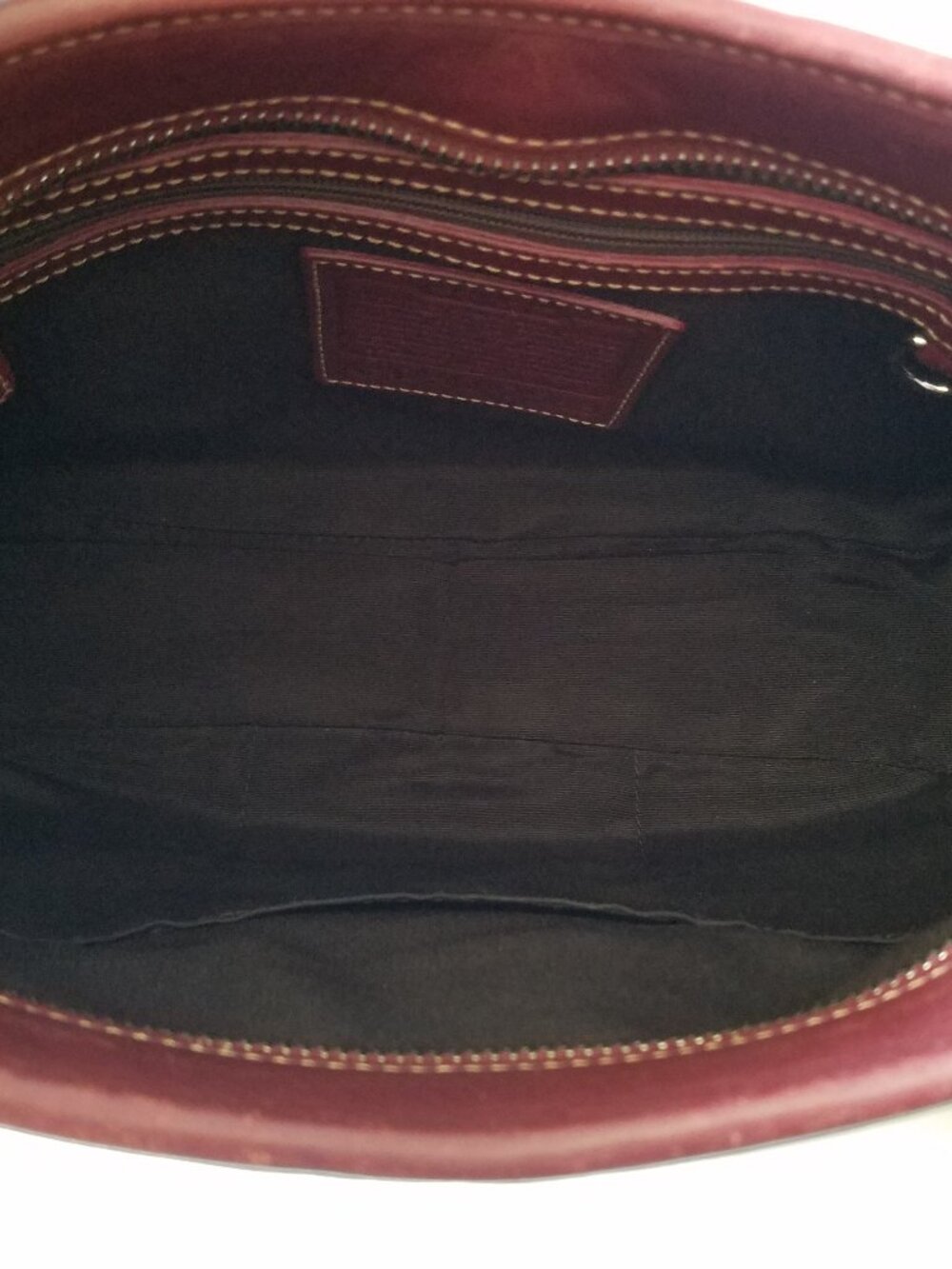 Vintage Coach Hampton Shoulder Bag Burgundy #7583 - Picture 6 of 7